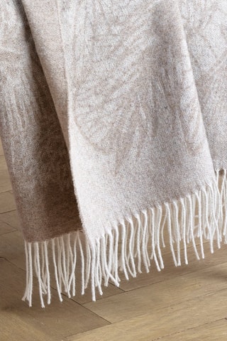 Geweven Plaid Monstera 
Taupe