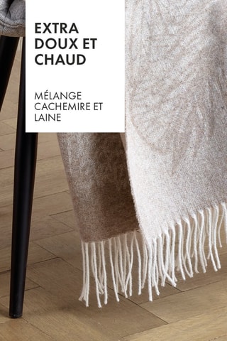 Geweven Plaid Monstera 
Taupe