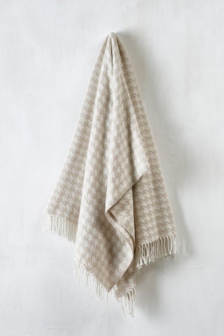 Plaid Taupe en Wit - 130 x 170 cm