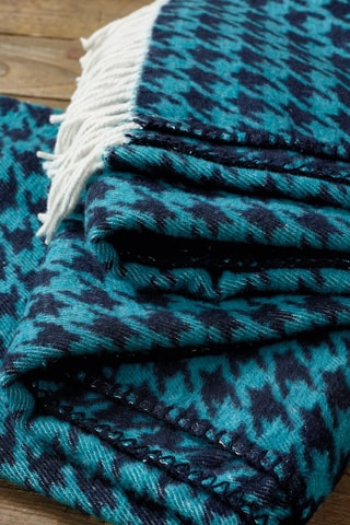 Plaid Blauw en Zwart - 130 x 170 cm