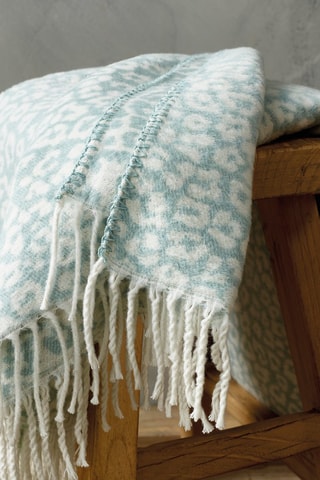 Plaid Mintgroen en Wit - 130 x 170 cm