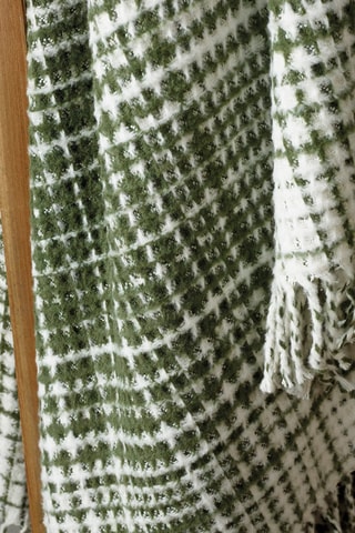 Plaid Groen en Wit - 130 x 170 cm