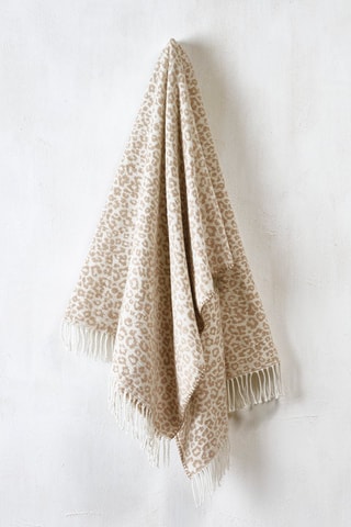 Plaid Taupe en Wit - 130 x 170 cm