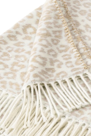 Plaid Taupe en Wit - 130 x 170 cm