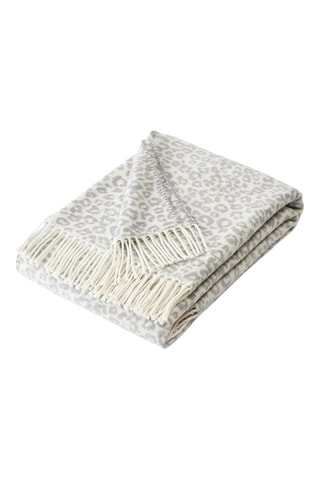 Plaid Lichtgrijs en Wit - 130 x 170 cm