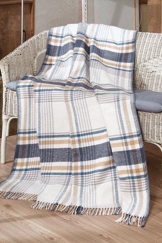 Plaid Taupe en lichtbruin- 130 x 180 cm