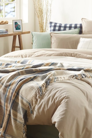 Plaid Taupe en lichtbruin- 130 x 180 cm