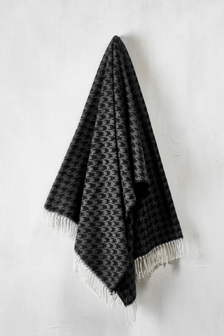 Plaid Donkergrijs en Zwart - 130 x 170 cm