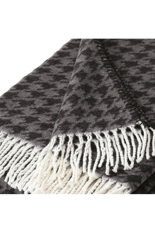 Plaid Donkergrijs en Zwart - 130 x 170 cm