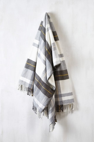Plaid Blauw en Wit - 130 x 170 cm