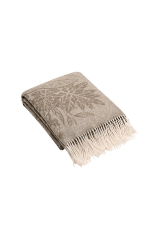 Wollen Plaid 245 Draad/cm² Araçari - Taupe - 130 x 180 cm