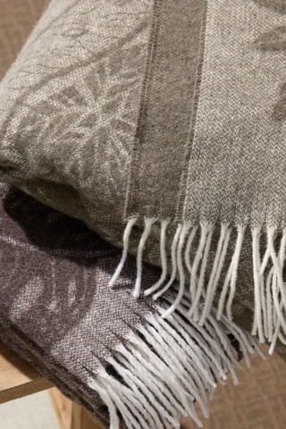 Wollen Plaid 245 Draad/cm² Araçari - Taupe - 130 x 180 cm