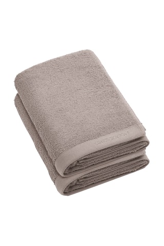 2 toalhas de banho Castanho ­ - 70 x 140 cm