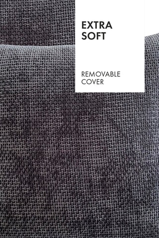 Kussenhoes Robin- Donkergrijs - 45 x 45 cm