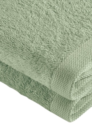 2 Katoenen Theedoeken - 
Amandelgroen