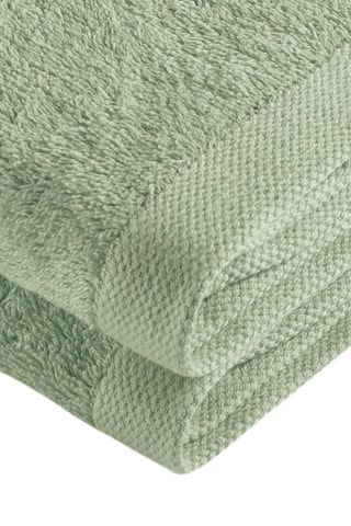 2 Katoenen Theedoeken - 
Amandelgroen