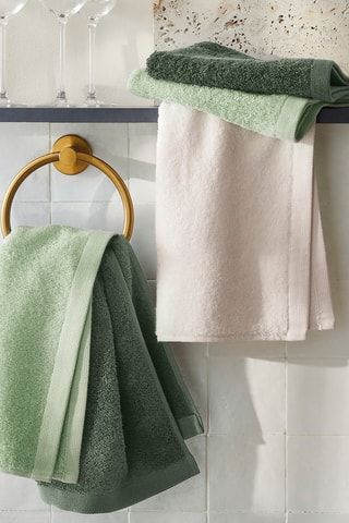 2 theedoeken - 
Zandkleurig