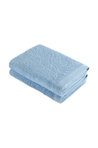 2 theedoeken - 
Hemelsblauw