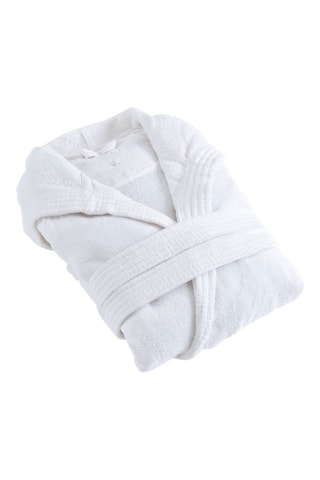 Badjas met Capuchon Wit