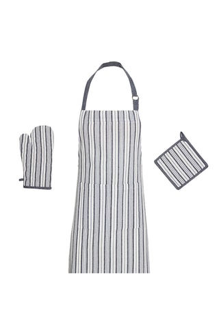 3-delige Keukenset - Blauw