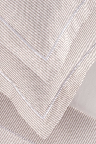 2 Perkalkatoenen Kussenslopen 80 Draad/cm² Lyon - Taupe