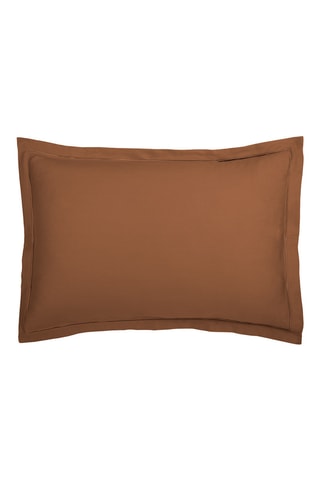 2 fronhas em cetim de algodão 80 fios/cm² Uni 1 baratta - Castanho