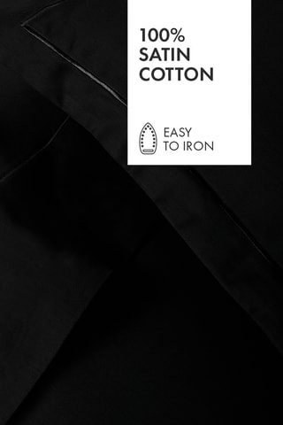 2 fronhas em cetim de algodão 80 fios/cm² Uni 1 baratta - Cinzento-escuro