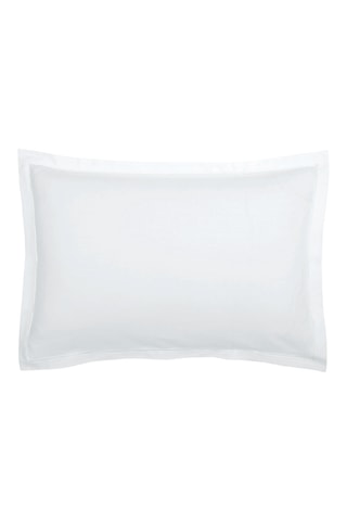 2 fronhas em cetim de algodão 80 fios/cm² Uni 1 baratta - Branco