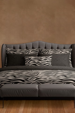 2 Katoenen Kussenslopen 80 Draad/cm² Paradis Zébré - Zwart