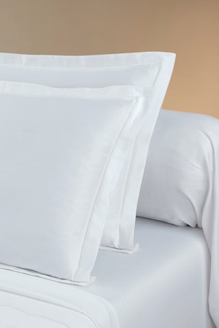 Fronha de travesseiro em algodão 80 fios/cm² Uni 1 baratta - Branco