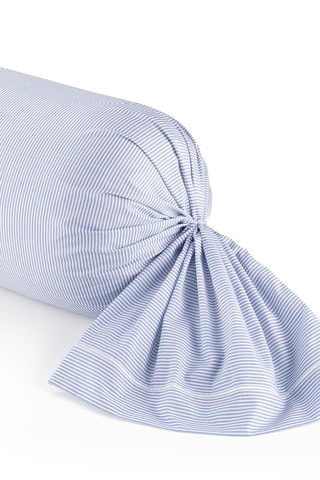 Perkalkatoenen Rolkussensloop 80 Draad/cm² Lyon - Hemelsblauw