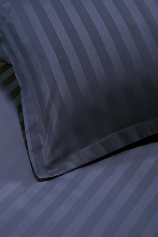 2 fronhas em algodão 80 fios/cm² Dobby - Azul-escuro