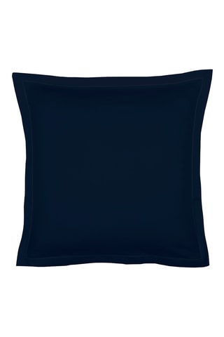 2 fronhas em cetim de algodão 80 fios/cm² Uni 1 baratta - Azul-escuro