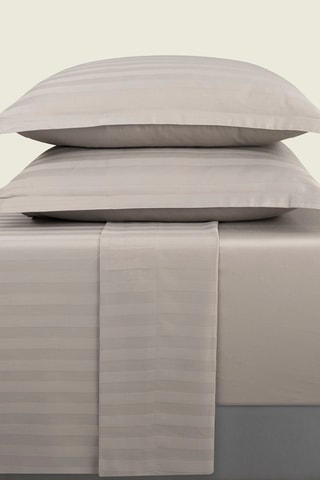 Lençol liso em cetim de algodão 80 fios/cm² Dobby - Toupeira