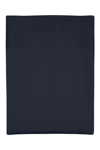 Lençol liso em algodão 80 fios/cm² Uni 1 baratta - Azul-noite