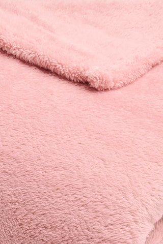 Fleece Plaid Effen - Lichtroze - 180 x 220 cm
