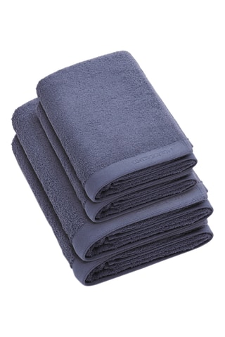 4 Handdoeken Lagon - Blauwgrijs