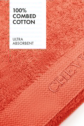 4 Handdoeken Lagon - Koraalrood