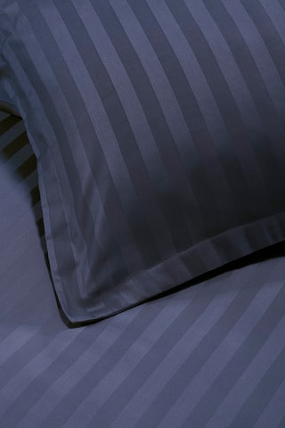 Conjunto de edredão em cetim de algodão 80 fios/cm² Jacquard - Azul-marinho