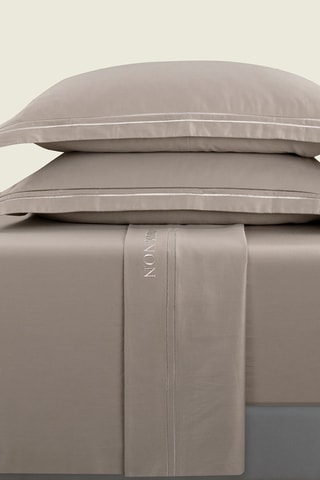 Conjunto de lençóis em cetim de algodão 80 fios/cm² Bastia - Toupeira