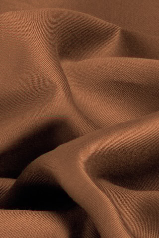 Conjunto de lençóis em cetim de algodão 80 fios/cm² Uni - Castanho