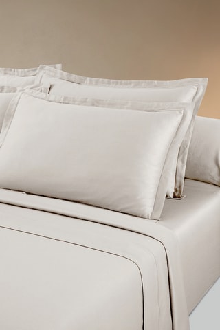 Conjunto de lençóis em cetim de algodão 80 fios/cm² Uni - Toupeira