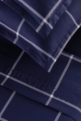 Katoensatijnen Overtrekset 80 Draad/cm² Arthur - Donkerblauw