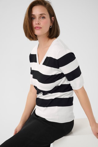 Top - Branco e preto