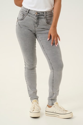 Calças de ganga slim - Cinzento