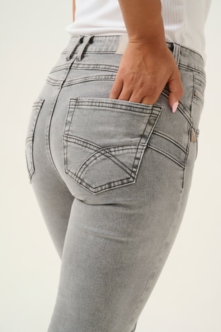 Calças de ganga slim - Cinzento