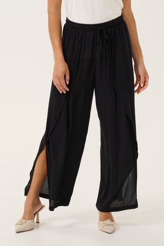 Calças wide legs - Preto