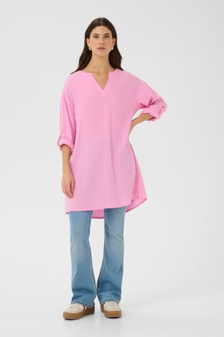 Túnica em linho - Rosa
