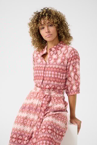 Vestido-camisa - Rosa