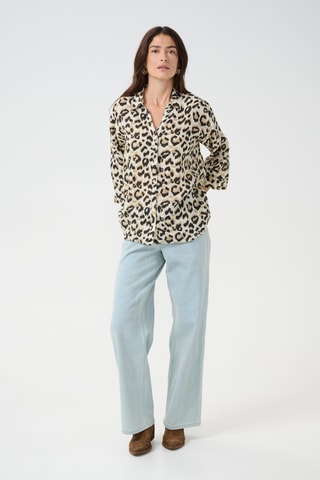 Camisa em linho - Bege